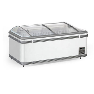Static Cooling combination Island Freezer with R290 Propane refrigerant