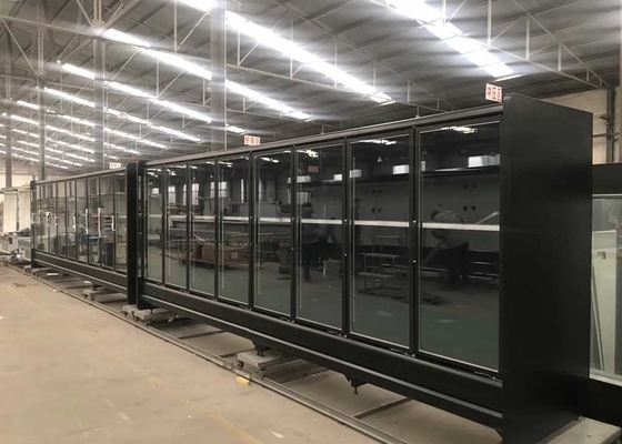 Supermarket Multideck Vertical Glass Doors Cabinet For Frozen Products