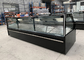 R290 Static Cooling Serve Over Counter Fridge With Lift Up Straight Glass and Depth 115 cm