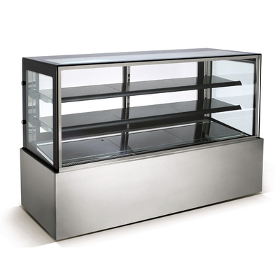 Refrigerador fácil de usar del escaparate de la panadería con las luces LED internas