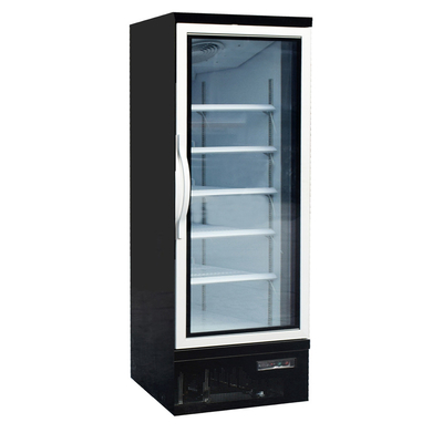 Congelador de cristal vertical de la puerta de los motores de fan de la EC para el ahorro de la energía de la pizza