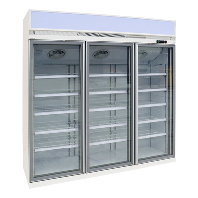 Refrigerador de cristal R290 de la exhibición de la puerta del motor de fan de Ebm para las bebidas