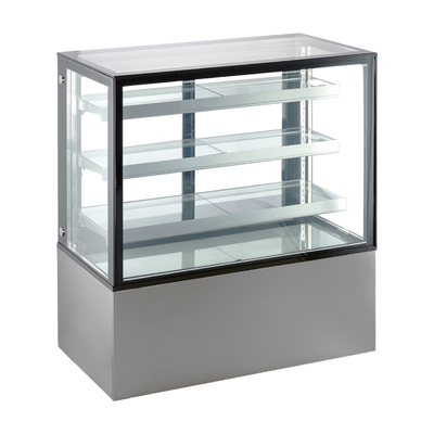 Vitrina refrigerada de la panadería con el evaporador de cobre del condensador del tubo