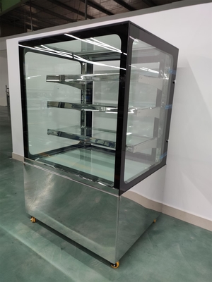 Expendidora automática de encargo de la exhibición de los pasteles con 3PCS encima de los estantes de cristal