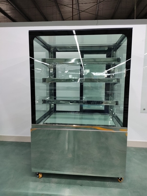 Escaparate refrigerado exhibición de los pasteles con el vidrio de Front Straight Triple Glazed Anti-Fog