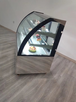 Refrigerador comercial de la exhibición de los pasteles R290 con el termóstato de Dixell Digital