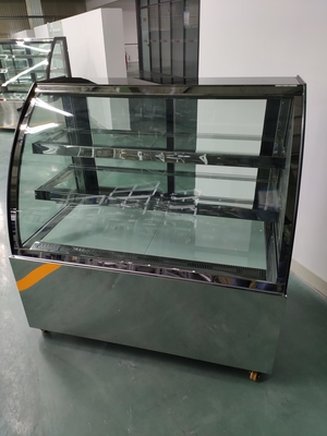 Refrigerador ahorro de energía del pan con 2PCS encima de los estantes de cristal