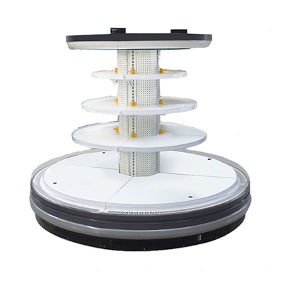 Display circular de 360 grados para bebidas refrigeradas frutas y productos lácteos