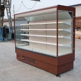 Automático descongele a las expendidoras automáticas refrigeradas de la cortina de aire abierto de la vertical del gabinete de exhibición