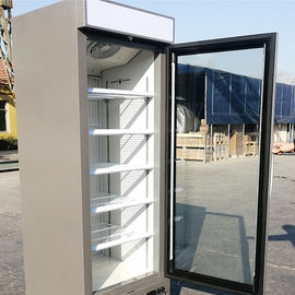 Solo refrigerador 220V 50H de la bebida de la puerta del congelador de cristal vertical comercial de la puerta
