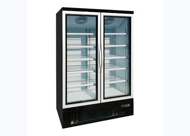 Termóstato de cristal vertical ventilado de Digitaces del congelador de la puerta con la refrigeración por aire