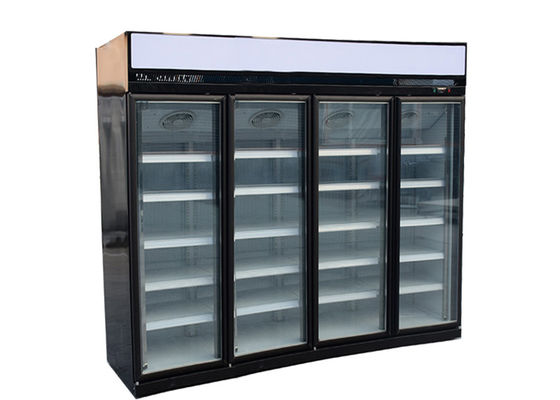 REFRIGERADORES, CONGELADORES y REFRIGERADORES DE CRISTAL verticales de la PUERTA del refrigerador 1700L R134a de la exhibición de la puerta del vidrio 4