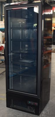 Congelador de cristal vertical de enfriamiento ventilado de la puerta para el helado