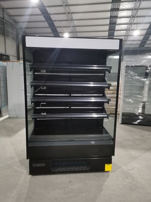 Refrigerador vertical de la exhibición de la lechería de la bebida del colmado con la iluminación del LED