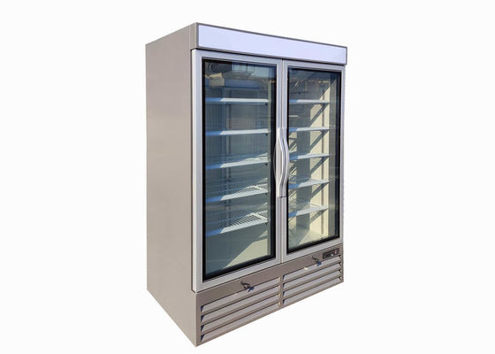 R290 tapan en el congelador de cristal de la puerta de la vertical 2 con la puerta de cristal esmaltada doble de LOW-E