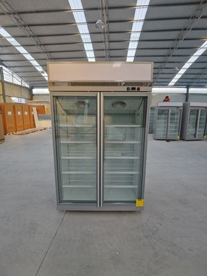 Congelador de cristal vertical de la puerta del colmado R404a con el compresor de SECOP