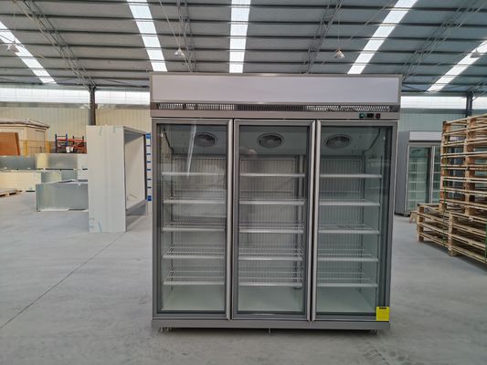 Descongelación comercial vertical del auto del congelador de la puerta refrigerante de R290 R404a 3