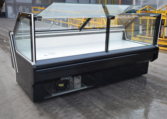 La vitrina de la carne de la tienda de delicatessen de Front Lift Up Straight Glass Secop automática descongela
