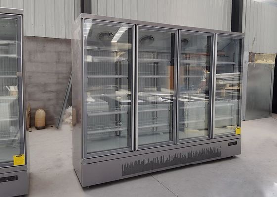 Refrigerador de cristal vertical comercial de la puerta 1700L con el compresor de SECOP