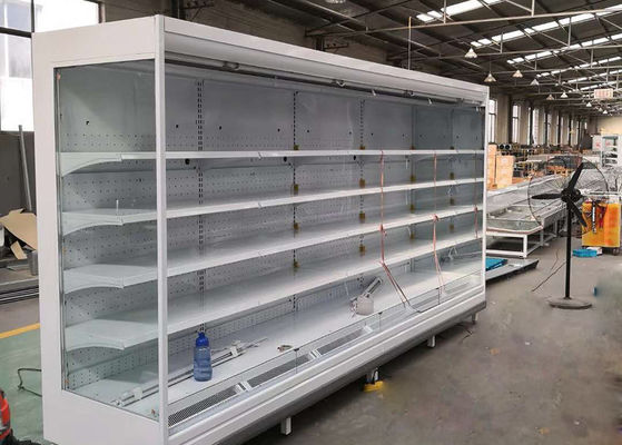 Refrigerador remoto ahorro de energía 5pcs de descongelación auto de R448a Multideck encima del estante