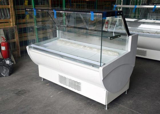 Puerta de cristal auto de Showcase Refrigerator With Up-Down del carnicero de la evaporación del agua