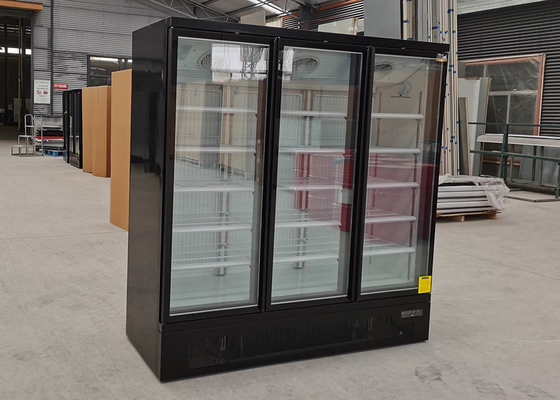 3 calefacción eléctrica del congelador vertical de la exhibición de la puerta 1260L con el compresor de SECOP