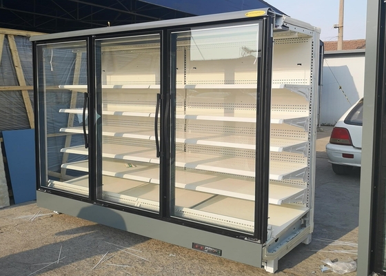 Estantes de cristal comerciales del refrigerador 5 de la puerta del hipermercado para la bebida de la cerveza de la bebida