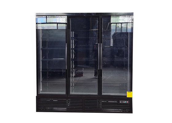 Congelador vertical de la puerta de la bebida del supermercado con el sistema de refrigeración autónomo