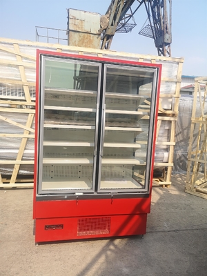 Refrigerador ahorro de energía de la exhibición de Multideck para la mercancía refrigerada