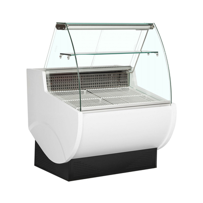 El servicio R404a comercial del uno mismo refrigeró el escaparate con la iluminación del LED