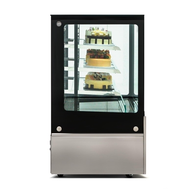 Refrigerador de la exhibición de la panadería de la encimera con el sistema de enfriamiento ventilado