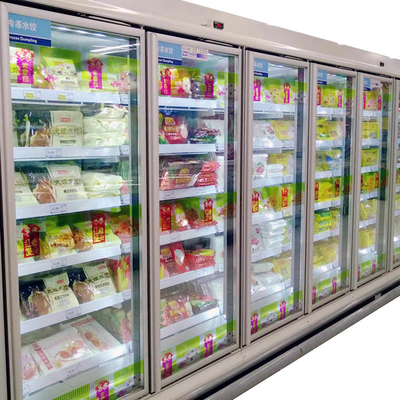 Refrigerador de cristal Frost de Multideck de la puerta libre con el regulador de temperatura de Digitaces