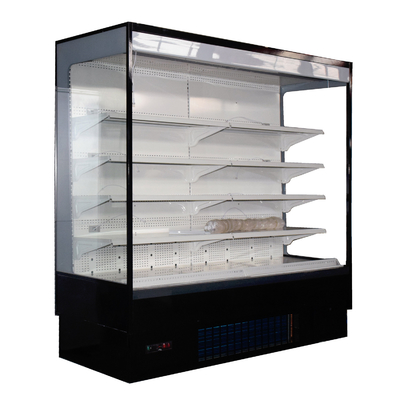 Fruta el refrigerador abierto de la exhibición de la legumbre con los estantes ajustables