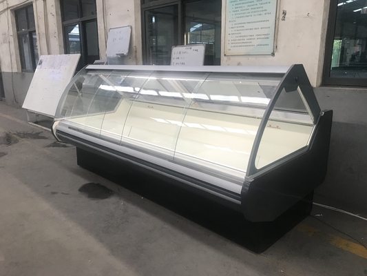 Refrigerador de la exhibición de la carne de R404a con el compresor de Embraco