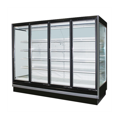 Multideck ahorro de energía refrigeró el escaparate para el supermercado con 5 capas de la estantería ajustable para los productos lácteos