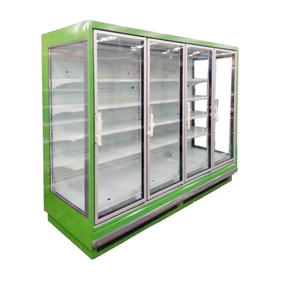 Asga y vaya refrigerador Multideck de la exhibición con las luces LED verticales internas