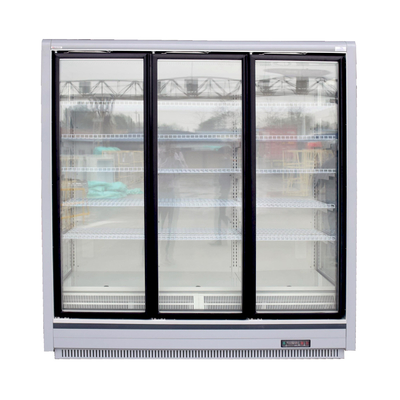 Multideck ahorro de energía refrigeró el escaparate para el supermercado con 5 capas de la estantería ajustable del alambre para las comidas congeladas