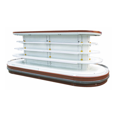 Refrigerador abierto del escaparate de Multideck de la isla oval con las luces LED brillantes