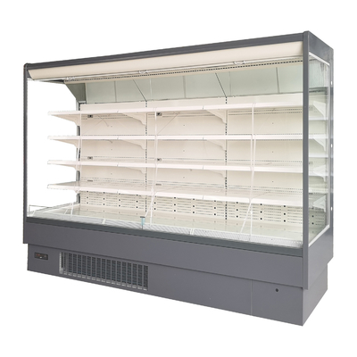Escaparate refrigerado supermercado con 5 capas de la estantería ajustable