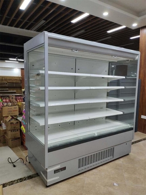 Montante de enfriamiento Front Refrigerator abierto R404a de la fan para la carne