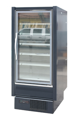 Multideck articuló el refrigerador de la exhibición de la puerta de cristal de desplazamiento con el compresor de Secop