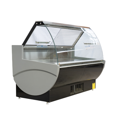 Fan que refresca el refrigerador de la carne fresca con el vidrio transparente Endpanels