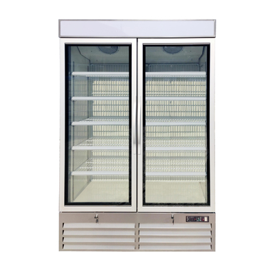 Congelador de cristal vertical de la expendidora automática de la puerta con las luces del gabinete del LED